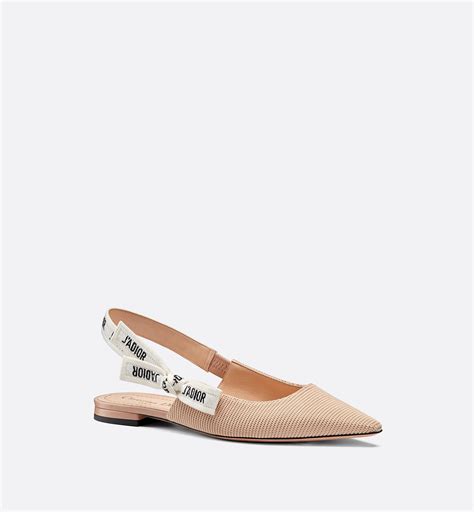 dior j'adior ballerina nude|J'Adior Slingback Ballerina Flat Nude Patent Calfskin .